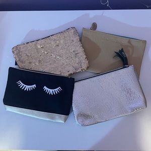 Gold & Silver IPSY Makeup Bag